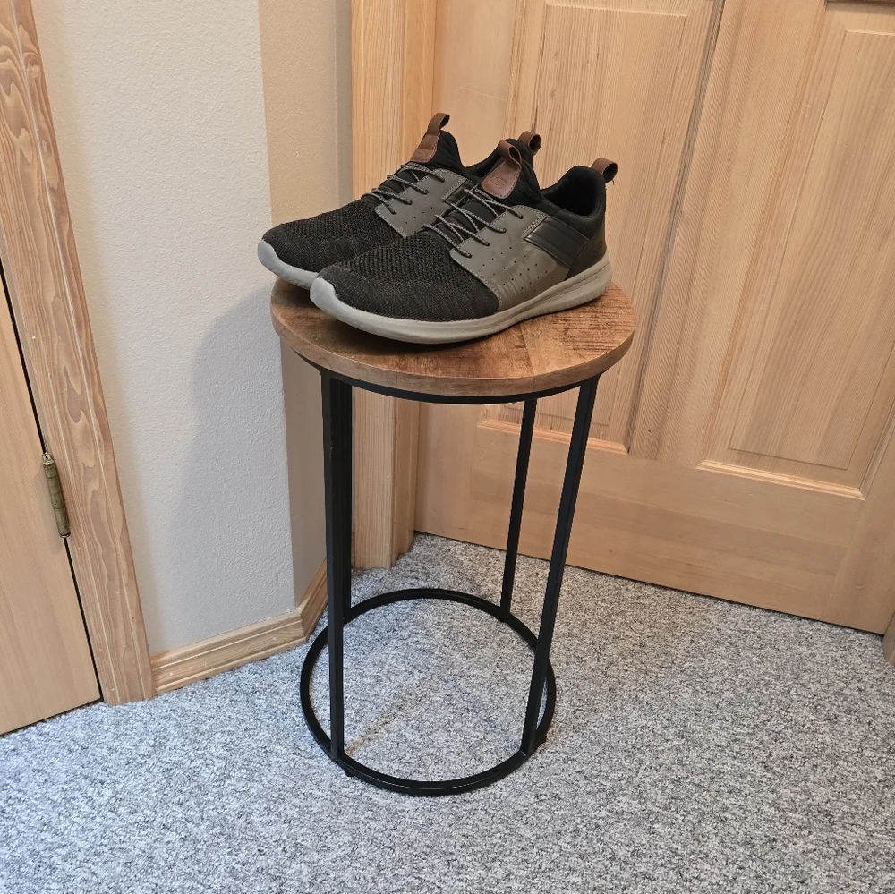 SKECHERS Shoes Men's Gray Brown 13 Slip On Classic Fit Air Cooled Memory… - Picture 4 of 9